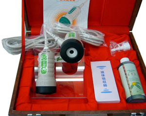 ビワキューご家庭で簡単にできるビワ葉温熱療法です。電気のビワキュー