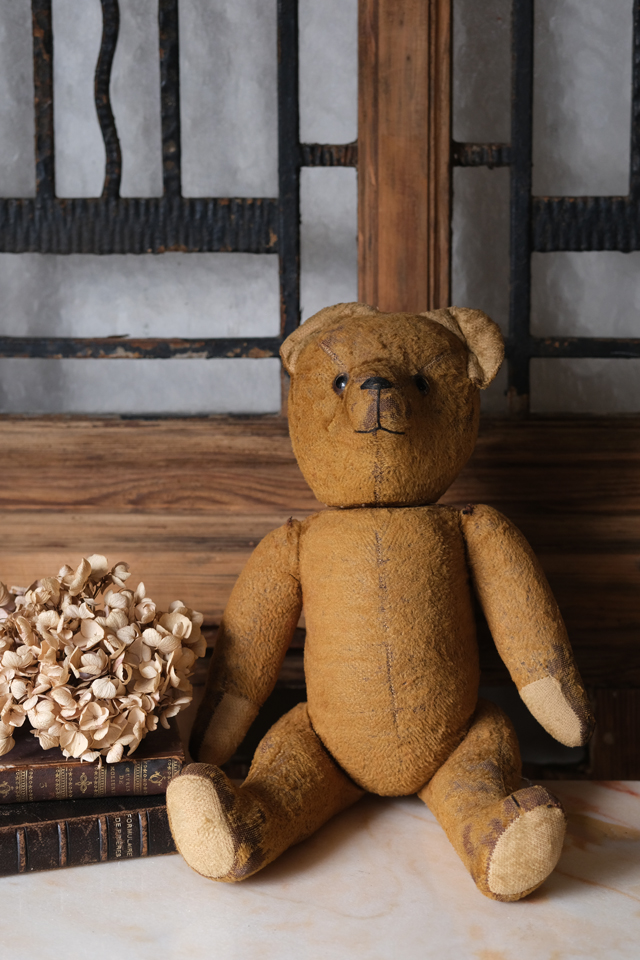 Y97 フランス Brocante テディベア クマ ぬいぐるみ