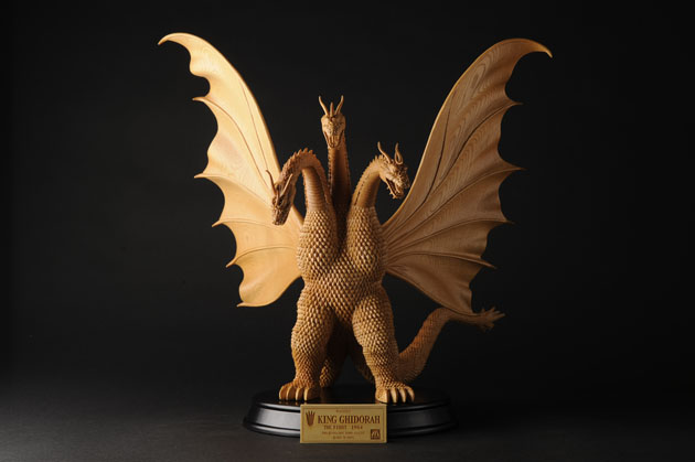 木彫 キングギドラ1964/M-ARTS（エムアーツ）が創る木彫 キングギドラ1964