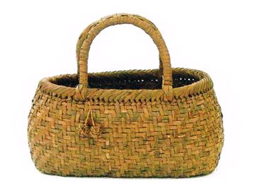 国産 山ぶどう蔓かごバッグ「丸型B」