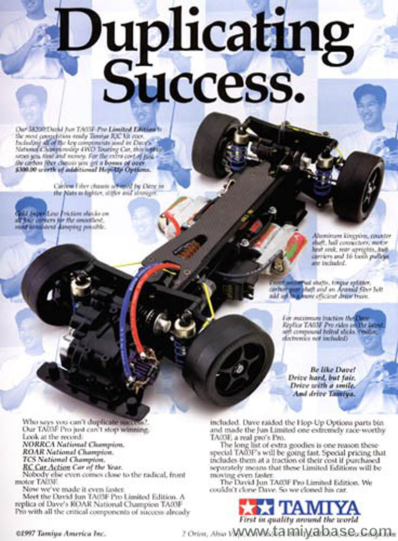 TamiyaBase.com - The 58200 TA03F Pro David Jun; fantastic classic