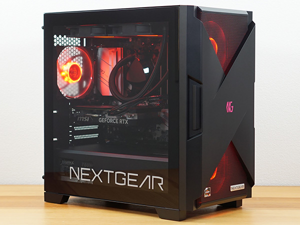 コスパ抜群のかっこいいゲーミングPC、マウス NEXTGEAR JGの実機