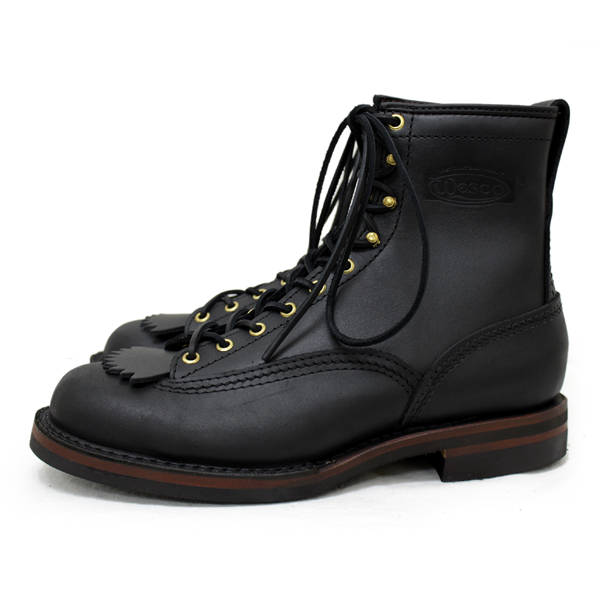 正規 Wescoウエスコ Jobmasterジョブマスター Black Lace to Toe