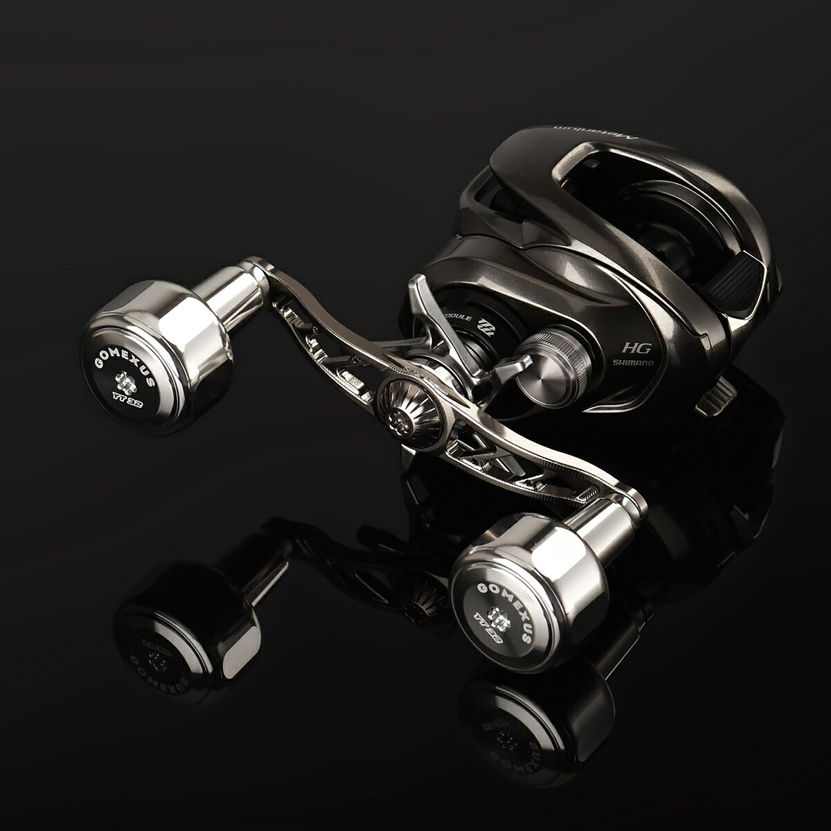 楽天市場】【送料無料】ゴメクサス ハンドルノブ 32mm アルミ シマノ
