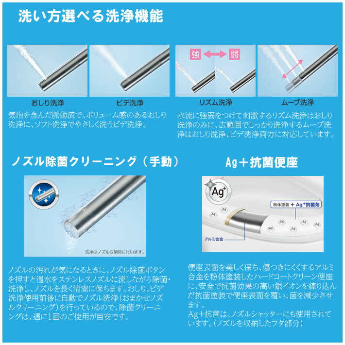 楽天市場】温水洗浄便座 ビューティ・トワレ CH942S 脱臭機能付き