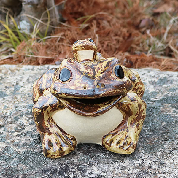 楽天市場】【38時間限定20%OFFクーポン配布中】信楽焼 6号口あき蛙