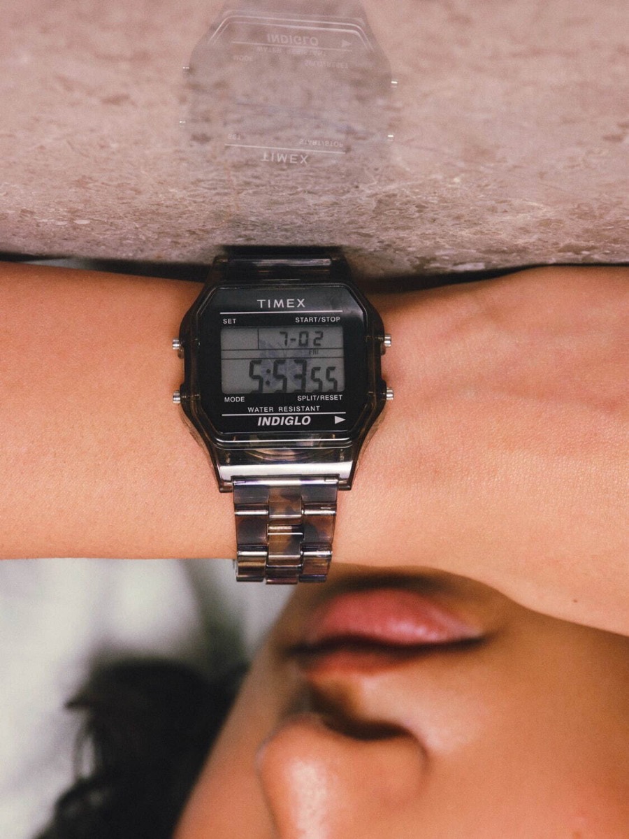 Needles✖️TIMEX INDIGLO デジタル腕時計 黒