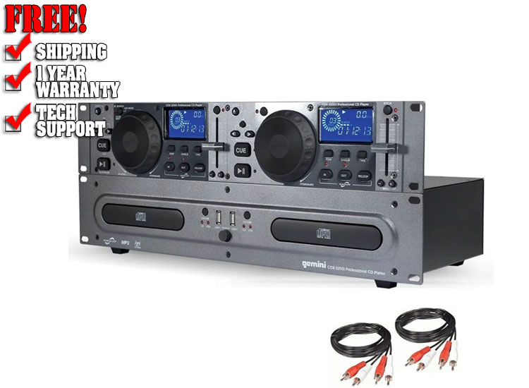 Gemini CDX-2250 | Dual Rack Mount Players