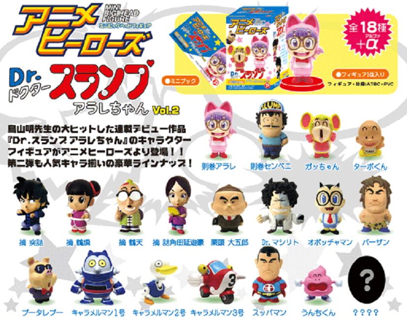 アニメヒーローズ ミニビッグヘッドフィギュア Dr.スランプアラレ