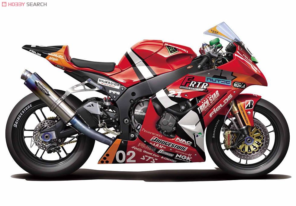 Eva-02 RT TRICK*STAR FRTR Kawasaki ZX-10R 2011 (Model Car