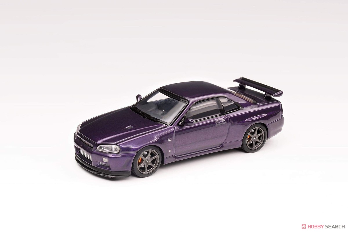 Nissan Skyline GT-R R34 V Spec II Midnight Purple (Diecast Car