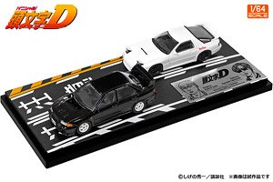 頭文字D セットVol.12 舘智幸 東堂商会シビック(EK9) & 藤原拓海トレノ