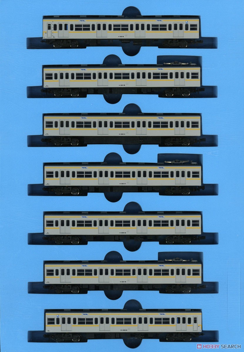 国鉄301系 グレー・黄帯・非冷房 7両セット (7両セット) (鉄道模型