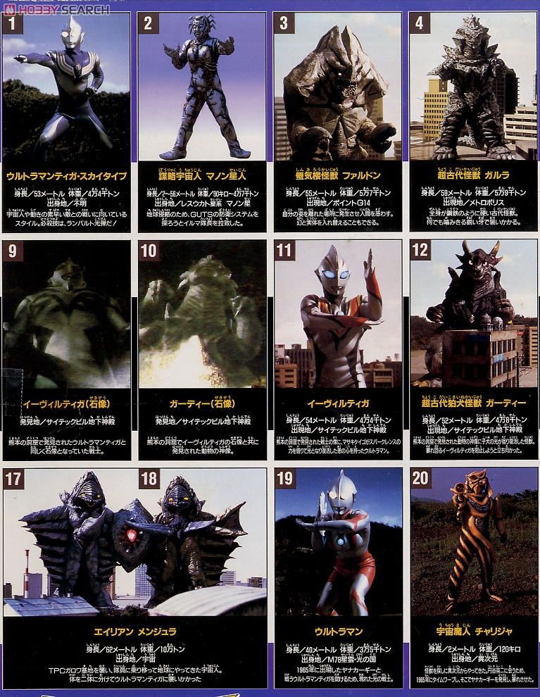 ウルトラモンスター 超全集 ウルトラマンティガtoダイナ (完成品