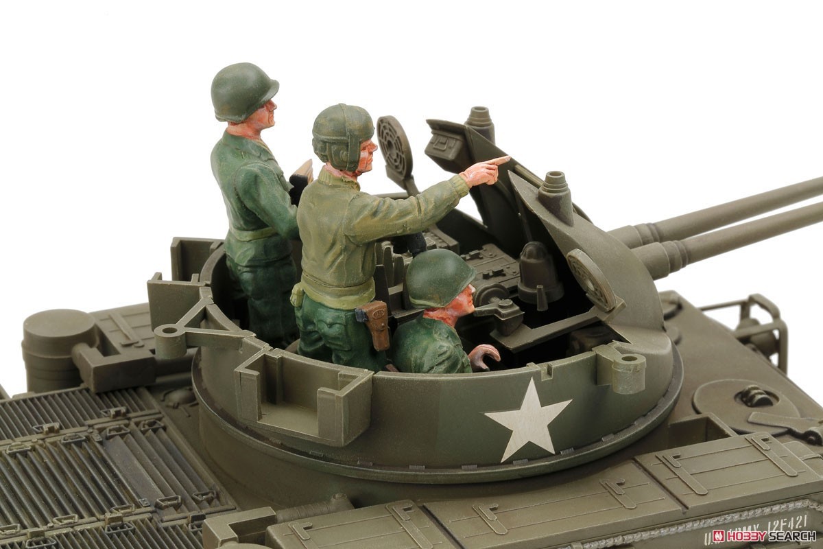 アメリカ 対空自走砲 M42ダスター (人形3体付き) (プラモデル