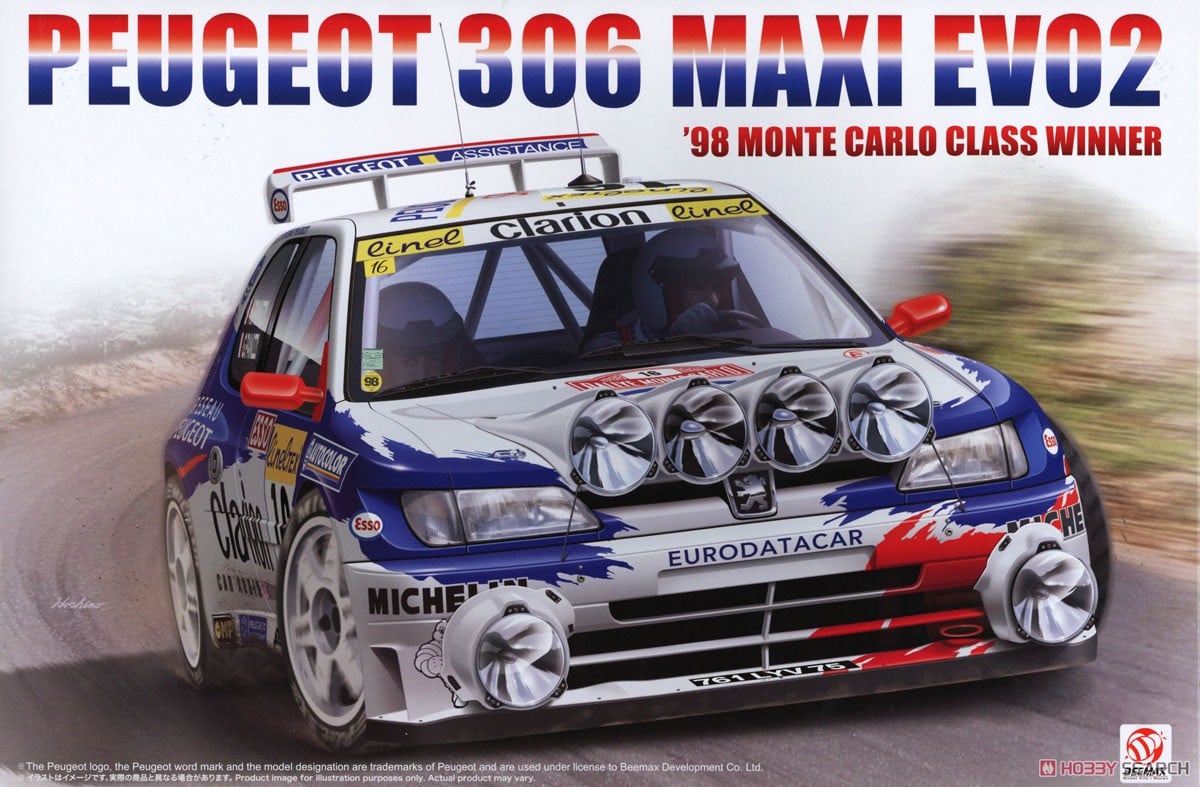 Peugeot 306 Maxi EVO2 1998 Monte Carlo Rally Class Winner (Model