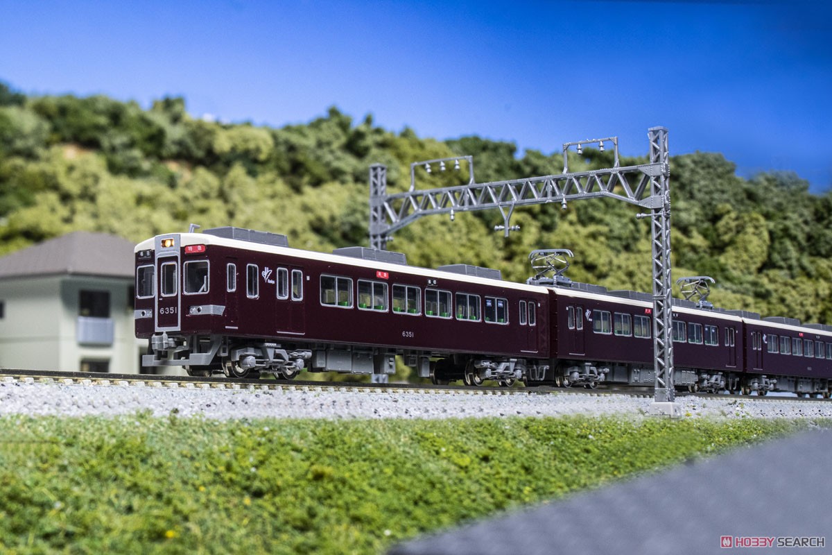 阪急 6300系 (小窓あり) 4両基本セット (基本・4両セット) (鉄道模型