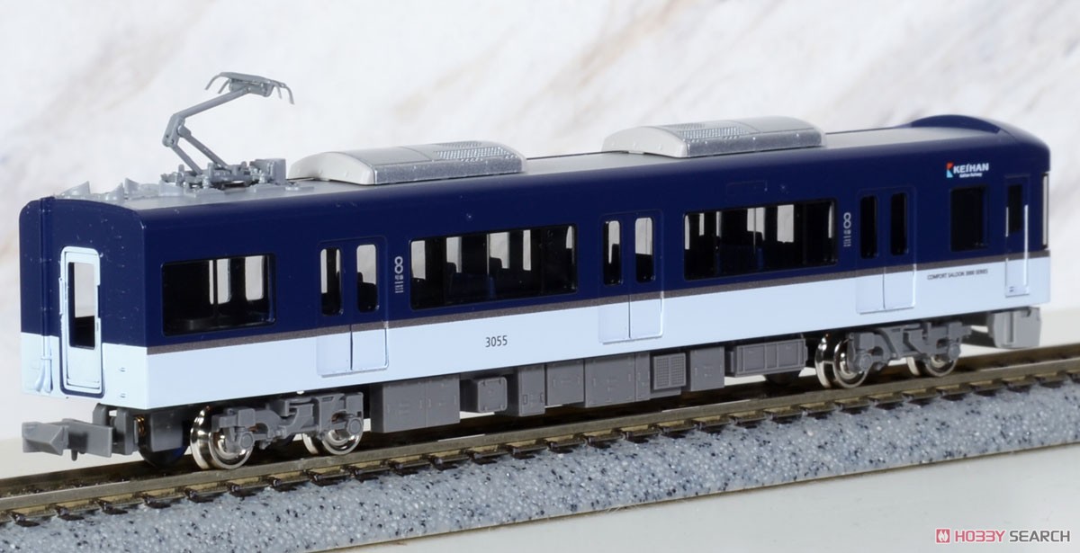 京阪 3000系 (快速特急洛楽・プレミアムカー) 8両編成セット (動力付き