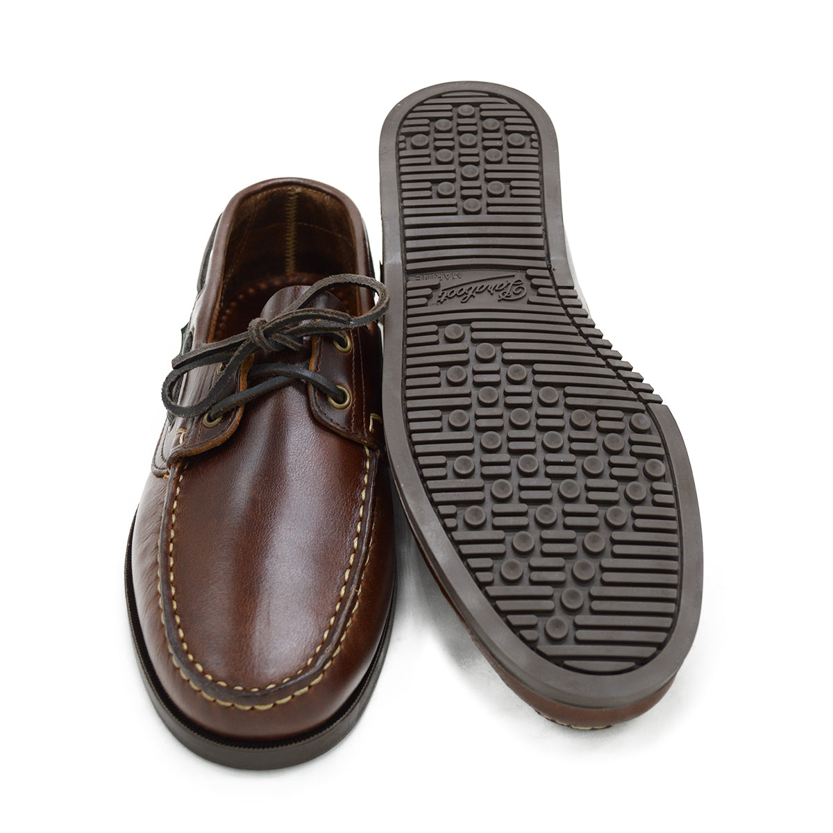 Paraboot Barth Deck Shoes - Marron | Norwegian Welted | A Fine