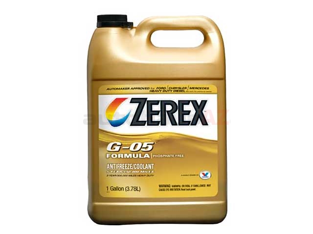Zerex ZXG051 Antifreeze/Coolant; Yellow G-05; 1 Gallon | 221139004