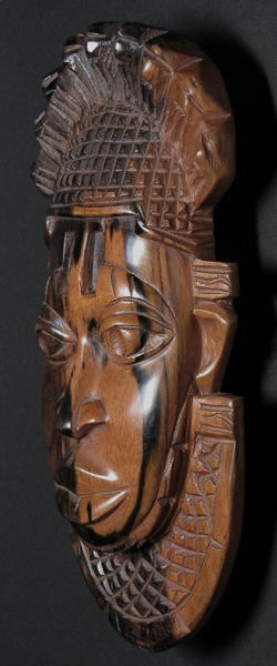 エボニーマスク<アフリカの仮面：アフリカ雑貨アザライ