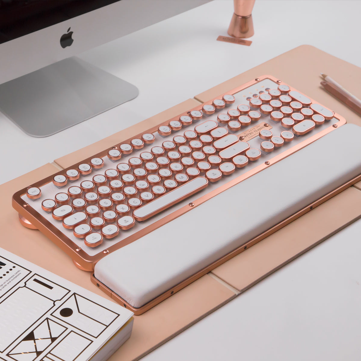 AZIO Retro Classic / Premium Vintage Backlit Mechanical Keyboard