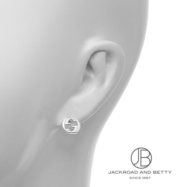 インターロッキングG ピアス[YBD70280100100U] Interlocked G Stud