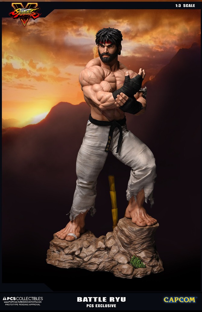 筋骨隆々な「リュウ」スタチューフィギュア登場、『ストV』verなど3
