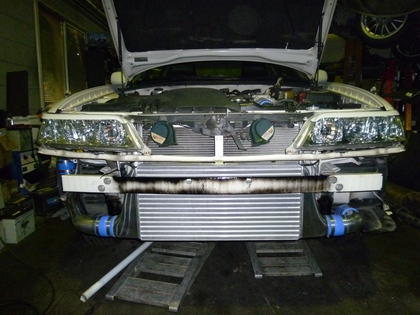 トラスト インタークーラーキット マークⅡ JZX100 取付