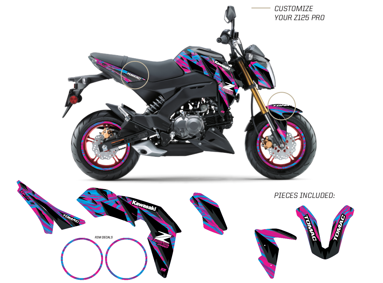 Destroy Neon Z125 Pro (17-25) - DCOR Visuals