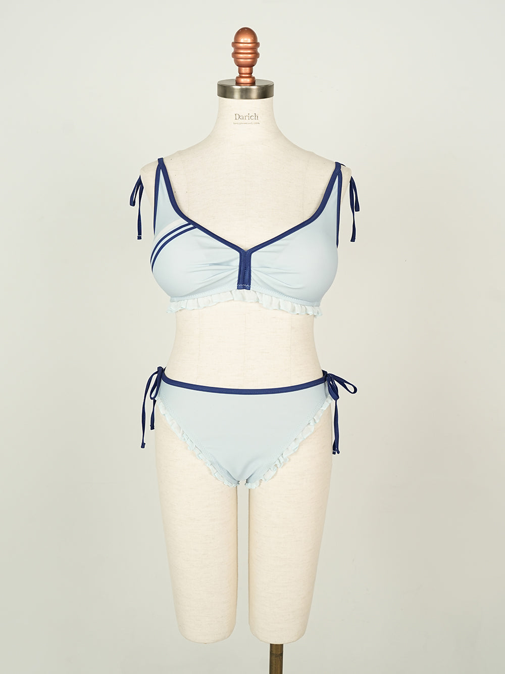 DDクリアバニティ付き】 ショルダーリボンフリルビキニ – Darich