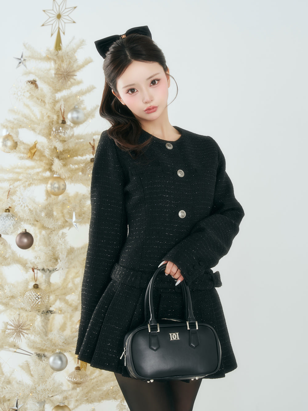 ボックスプリーツツイードミニワンピース – Darich (ダーリッチ)