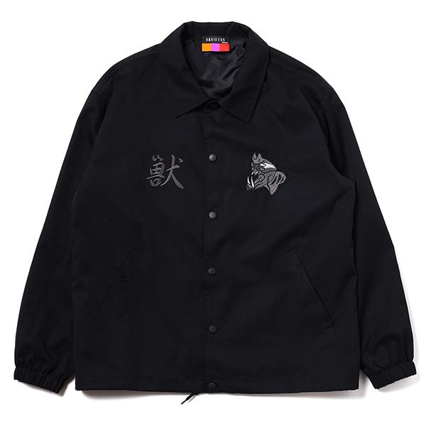RADIO EVA A053 THE BEAST EMBROIDERY COACH JACKET/BLACK(COLOR)