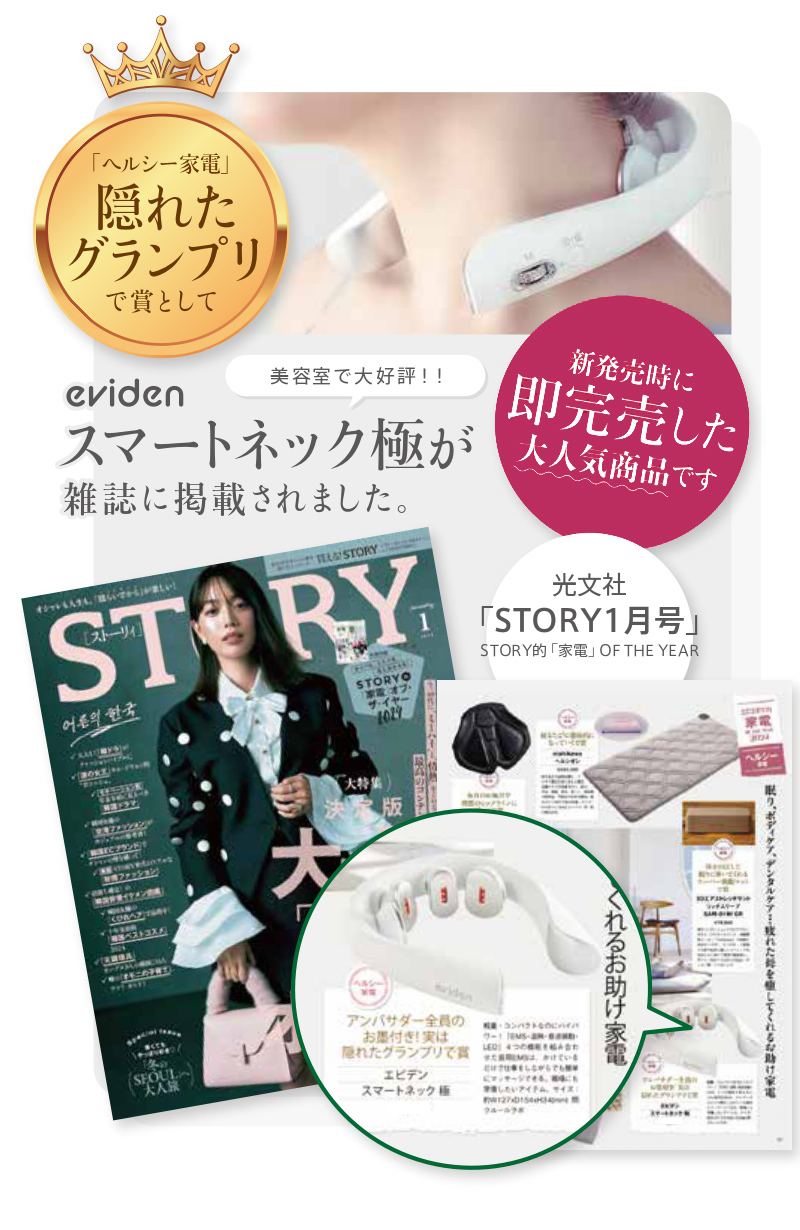 正規販売店】eviden スマートネック極 HL-SK53 エビデン 首用EMS