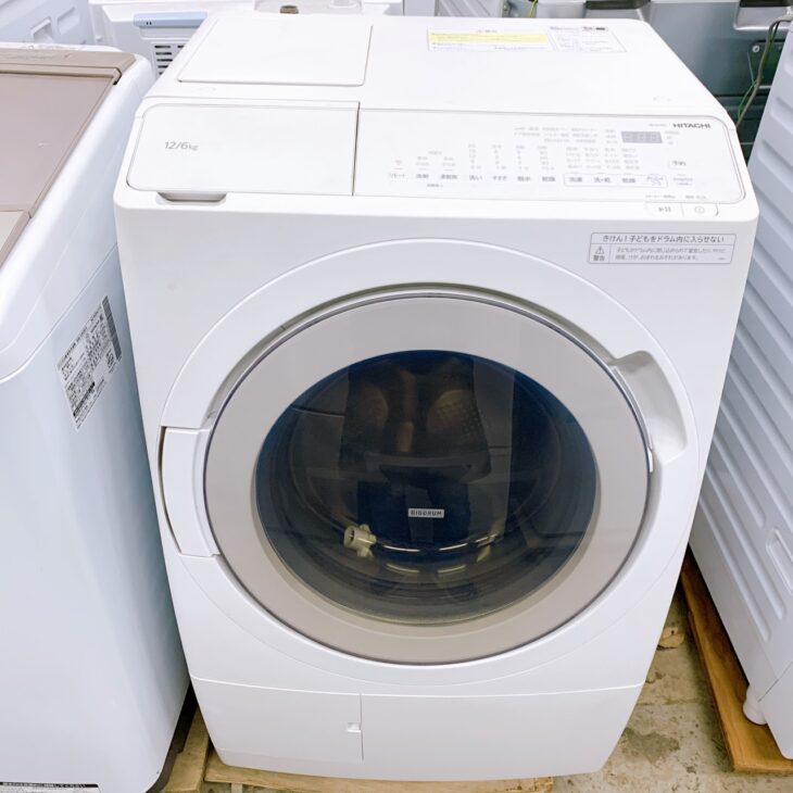 福島県古殿町にて日立 ドラム式洗濯乾燥機 BD-SV120JL 2024年製 使用感
