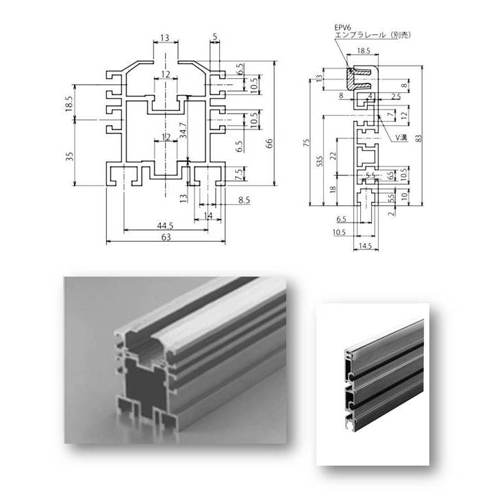 KANA公式オンラインショップ / C4AFSD ｱﾙﾐｻｲﾄﾞﾌﾚｰﾑ 3M