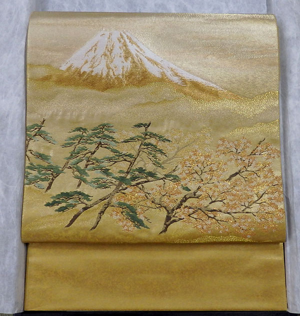 袋帯 金地色 横山大観 富士山 商品詳細｜喜久屋呉服店｜着物・和雑貨を販売