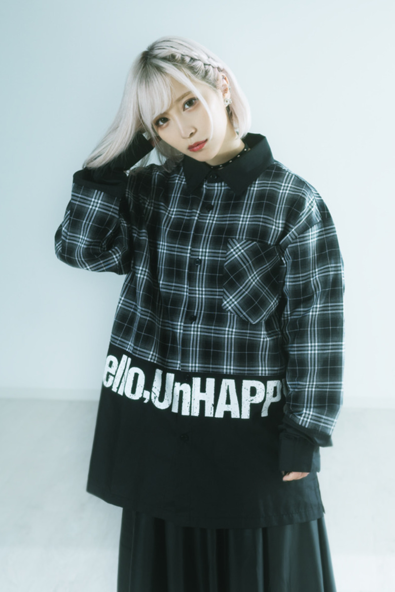 Hello,UnHAPPY.チェックシャツ