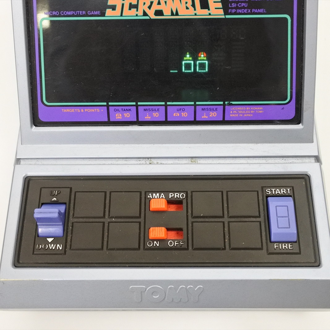 LCD SCRAMBLE Boxed Handheld Console Game Watch TOMY LSI Tested