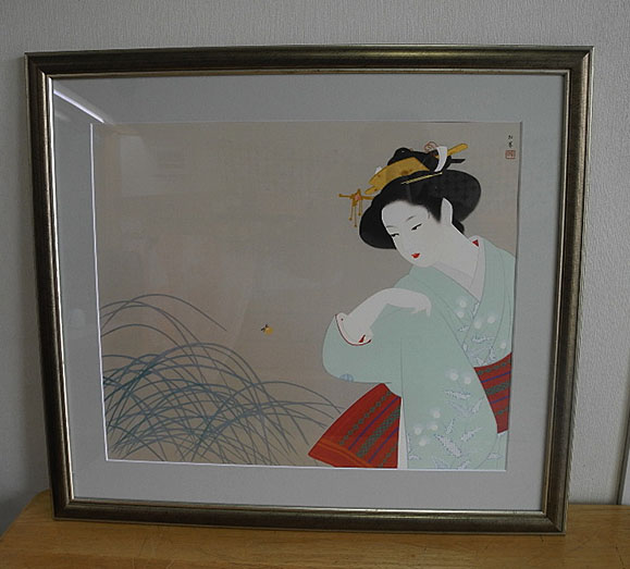 9982] 上村松園 複製画 「新蛍」 工芸印刷 - 広田屋 ブランド質屋通販