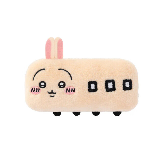 電車風の「ちいかわ」がかわいい！ぬいぐるみバッジセットとパリピ