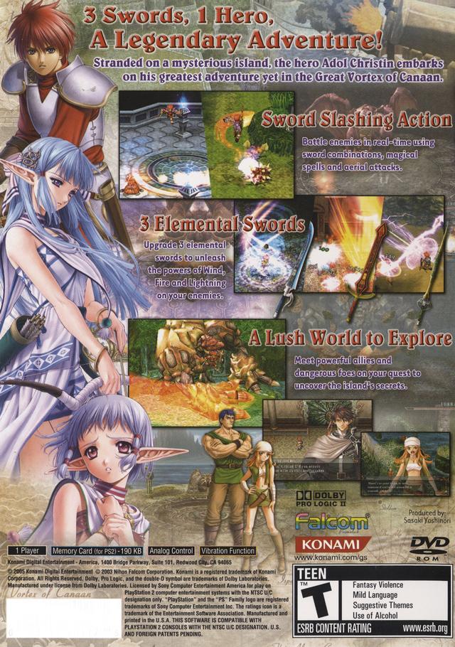 Ys: The Ark of Napishtim - (PS2) PlayStation 2 [Pre-Owned] | J&L Game