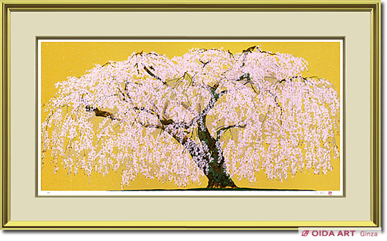 中島千波 久遠寺の瀧桜（3） | 絵画など美術品の販売と買取 | 東京