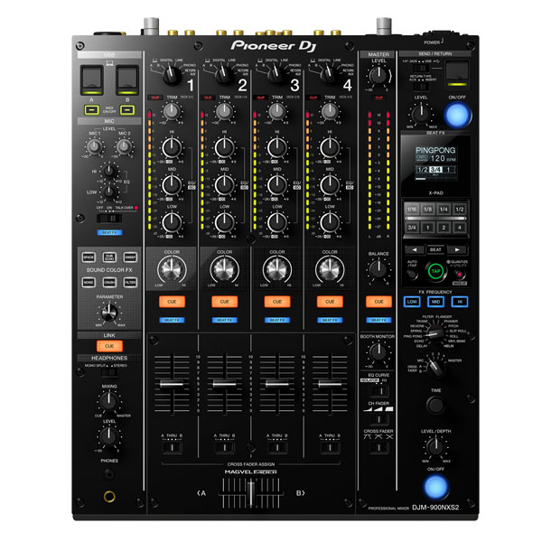 Pioneer DJの最高峰のサウンドを。4CH仕様クラブの定番ミキサー、DJM