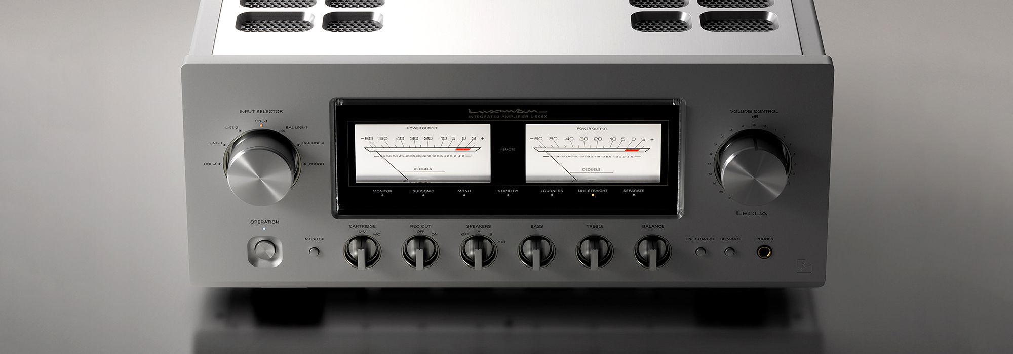 L-509X | INTEGRATED AMPLIFIERS | PRODUCTS | LUXMAN | Seeking