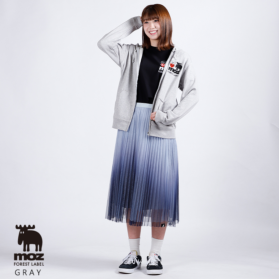 野中瑠衣×moz FOREST LABEL コラボZIPパーカー