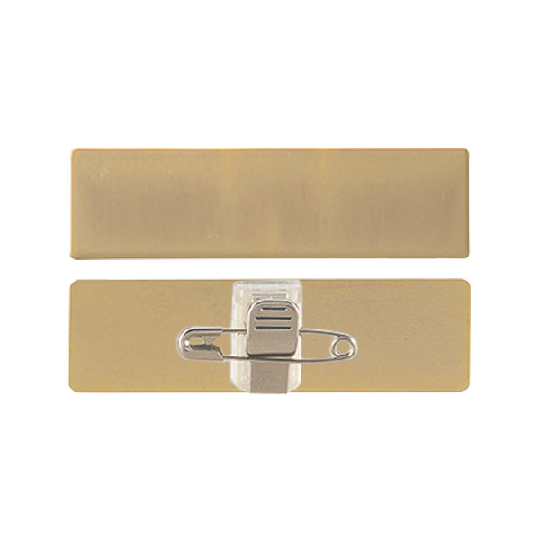 金属名札両用タイプ NP-1001 ゴールド - 店舗用品のミセダス