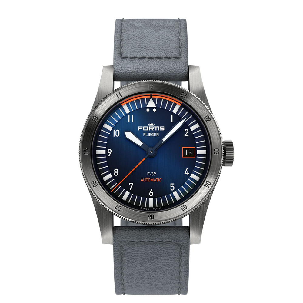 Fortis • Flieger F-39 Midnight Blue Leather • Authorized dealer