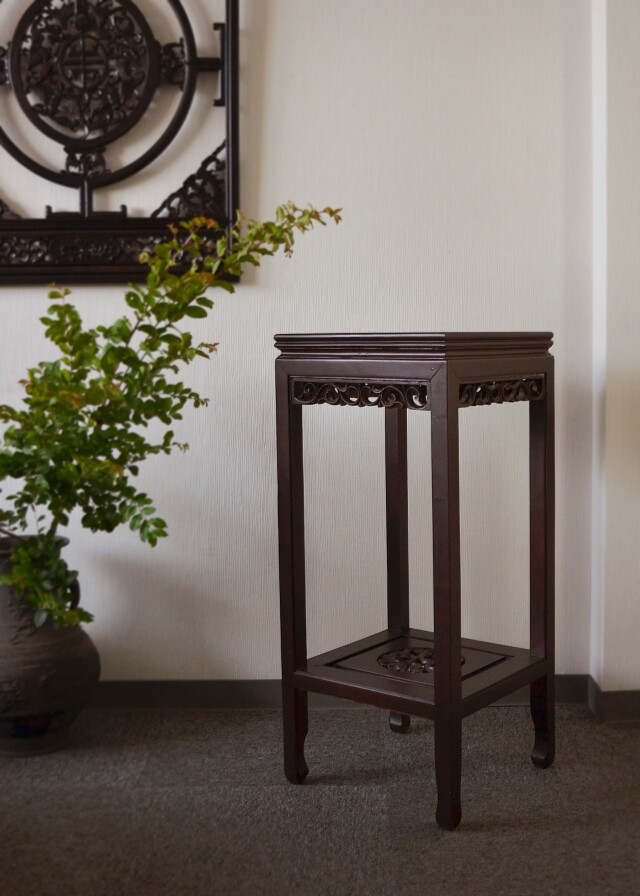 花台 サイドテーブル コンソールテーブル チェスト 中国家具