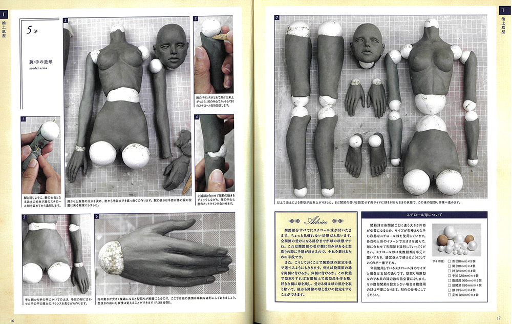 吉田式Ⅱ 球体関節人形指導書 - Products | 製品情報 | PADICO [株式